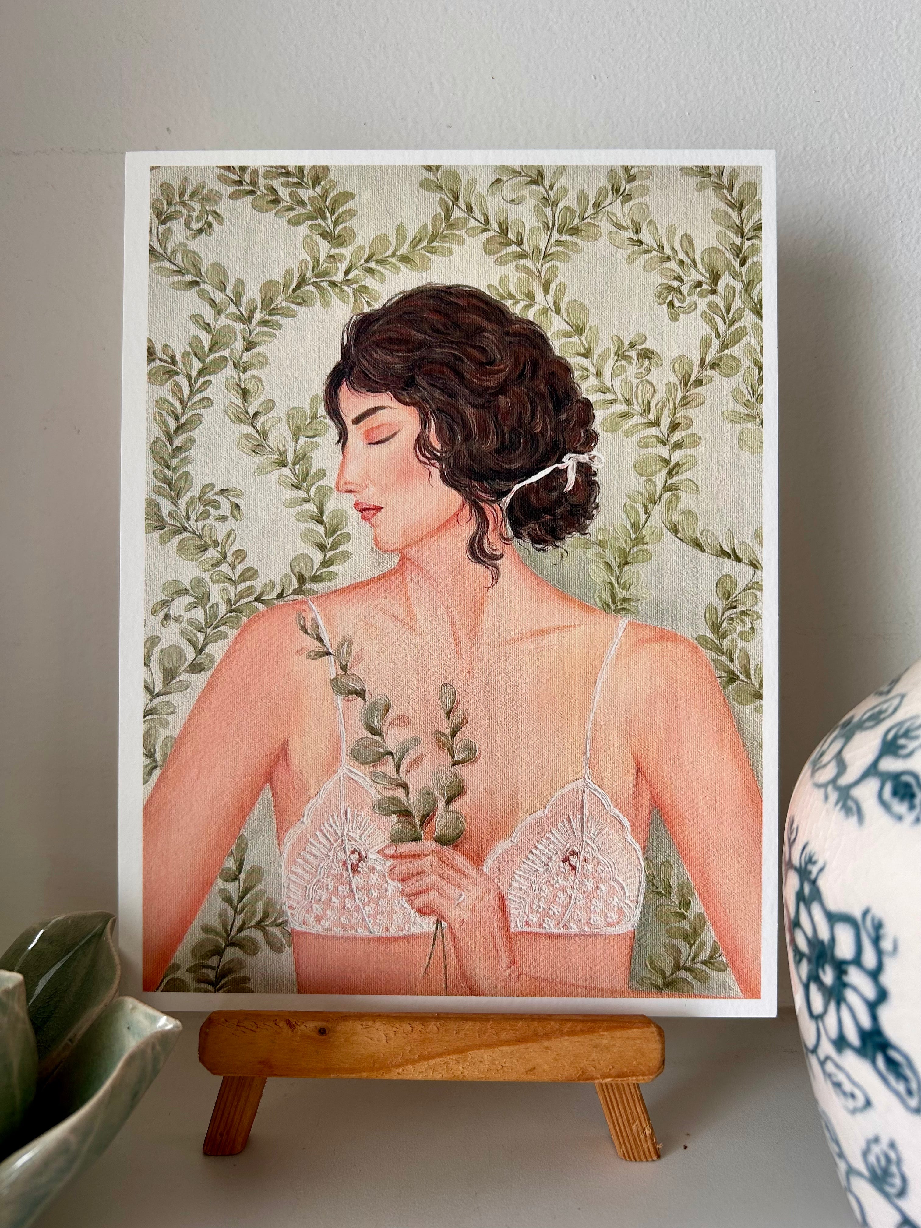 Wallflower Art Print (6x8 inches)