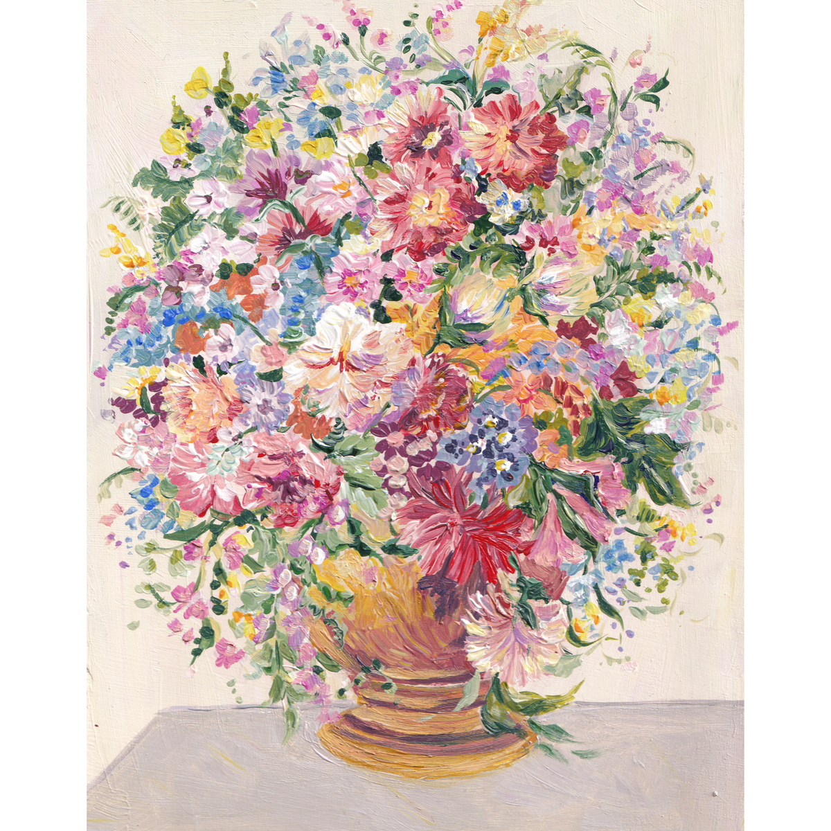 Bright Blooms (8x10 inches)