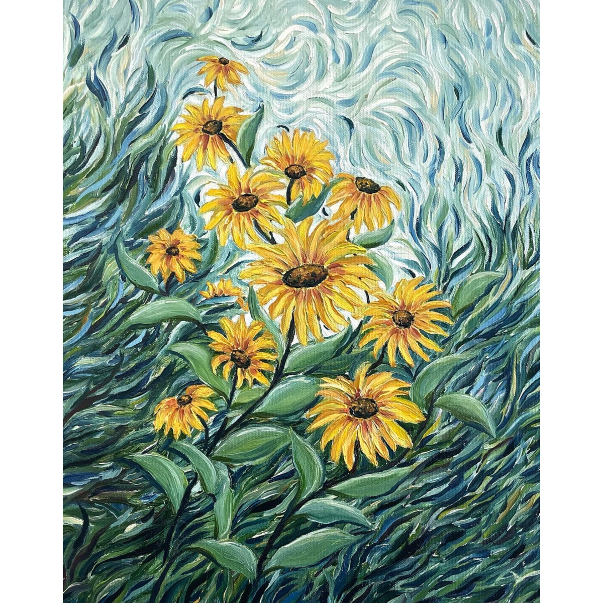 Sunflowers (6x8 inches)