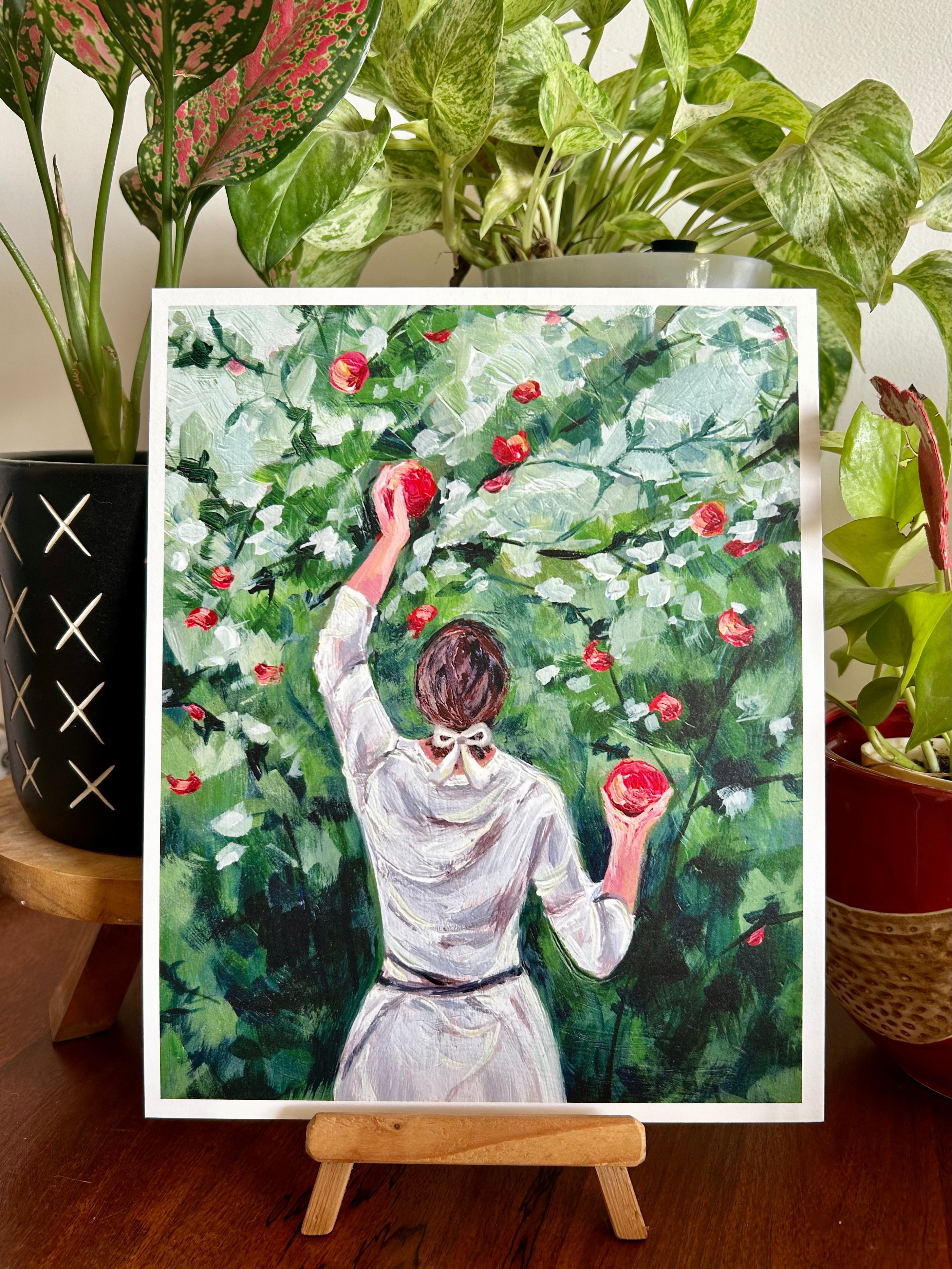 Apple Orchard Art Print (8x10 inches)