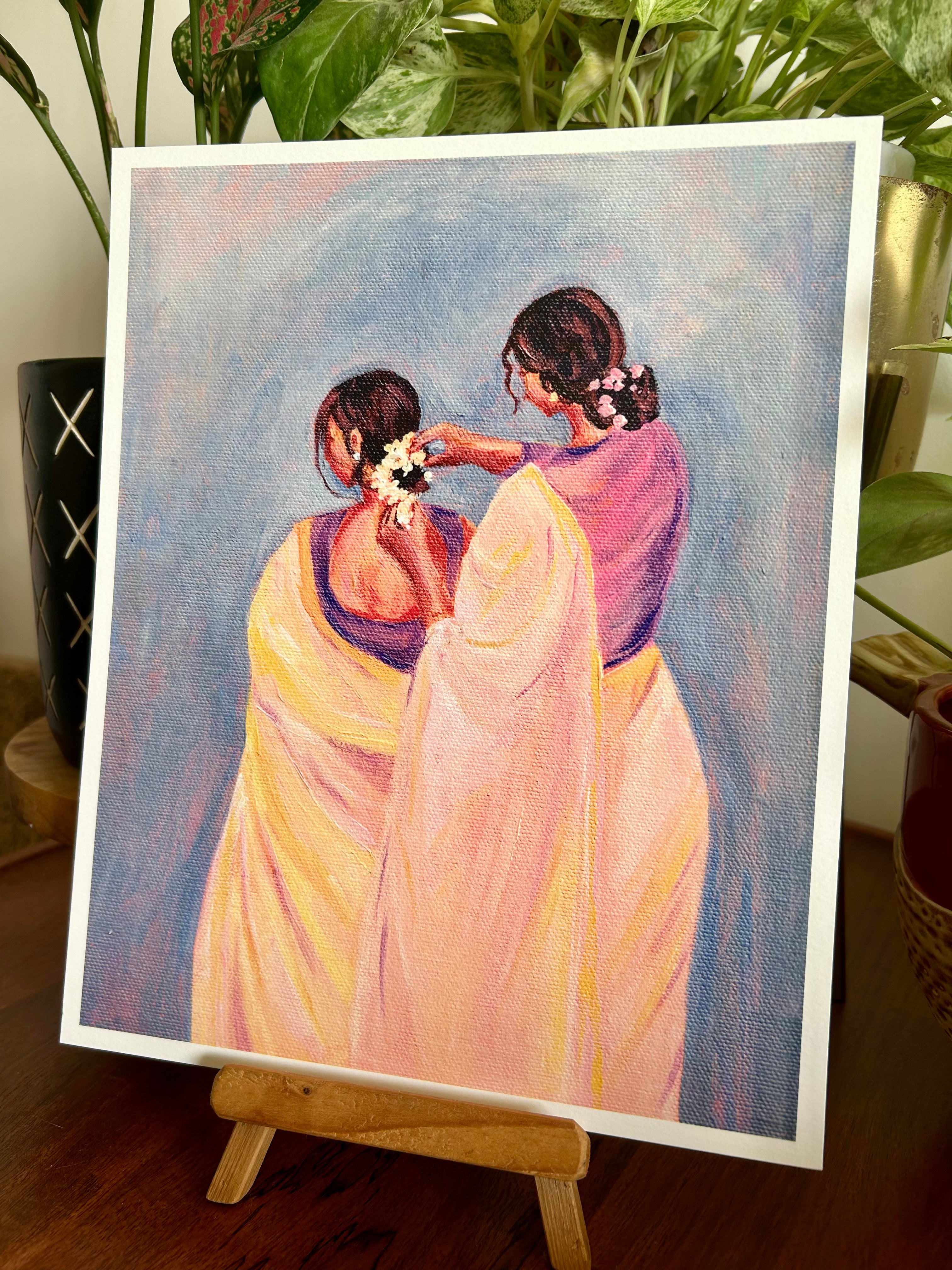 Sisters Art Print (8x10 inches)