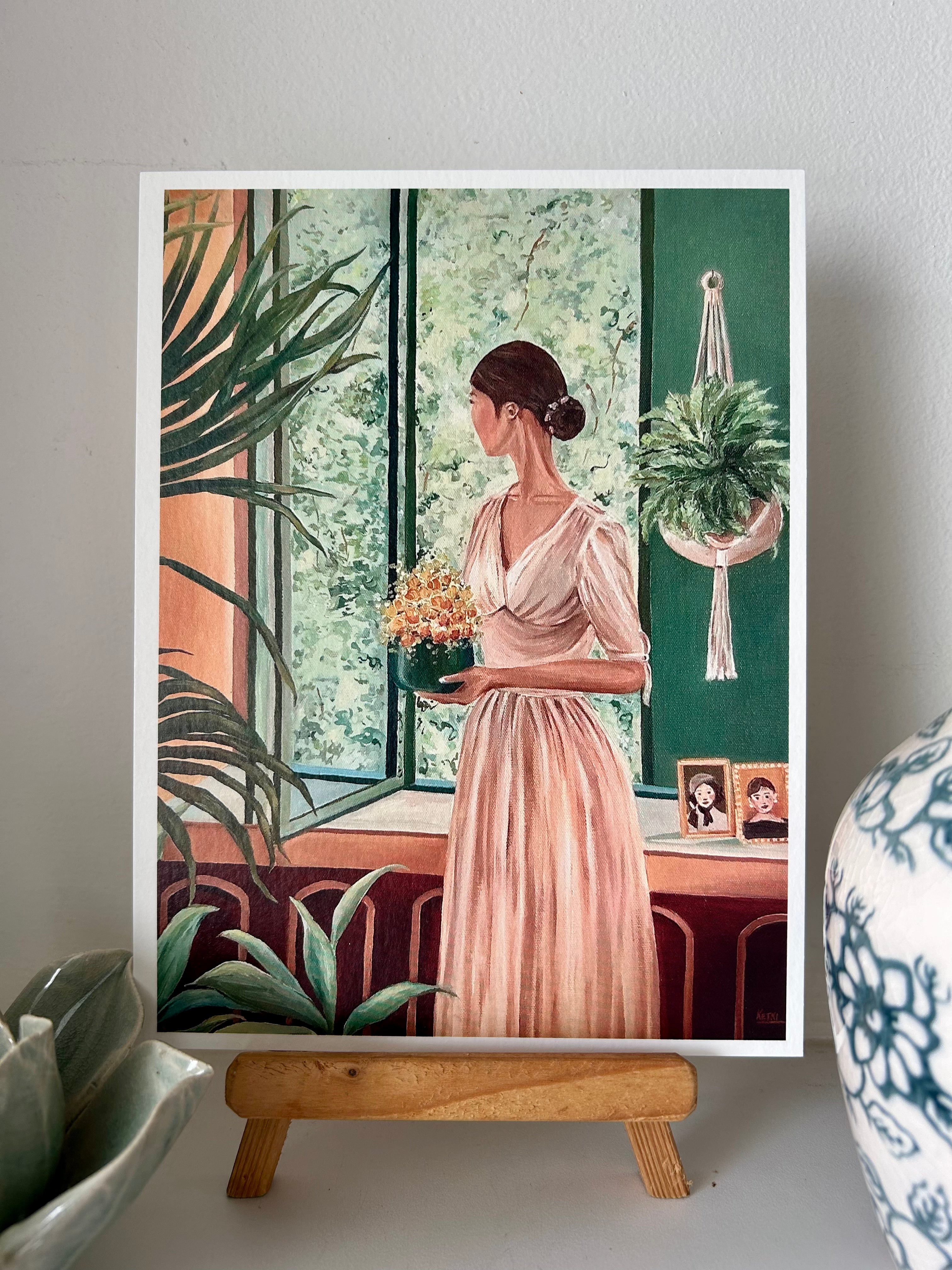 Waiting Art Print (6x8 inches)