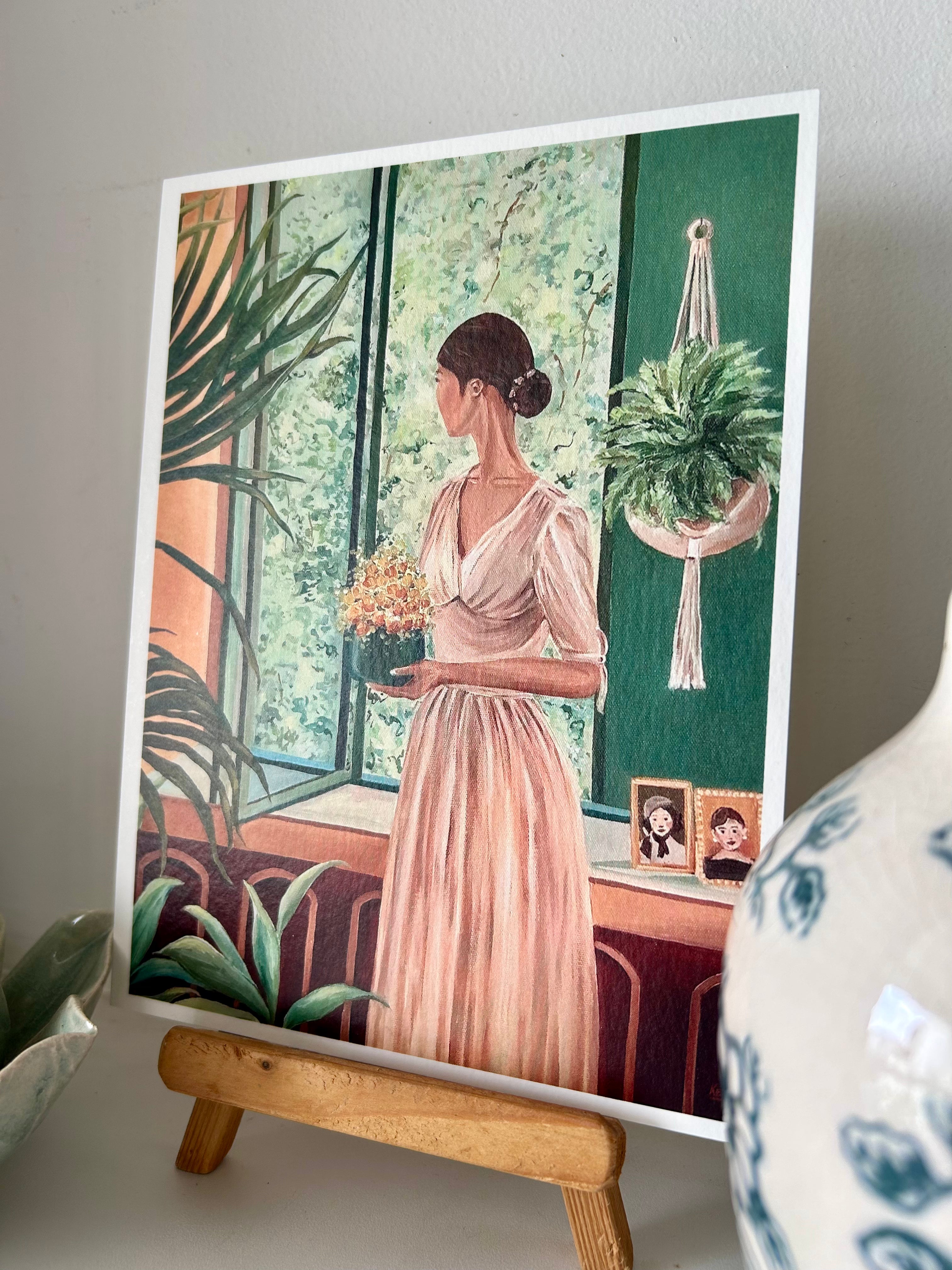 Waiting Art Print (6x8 inches)