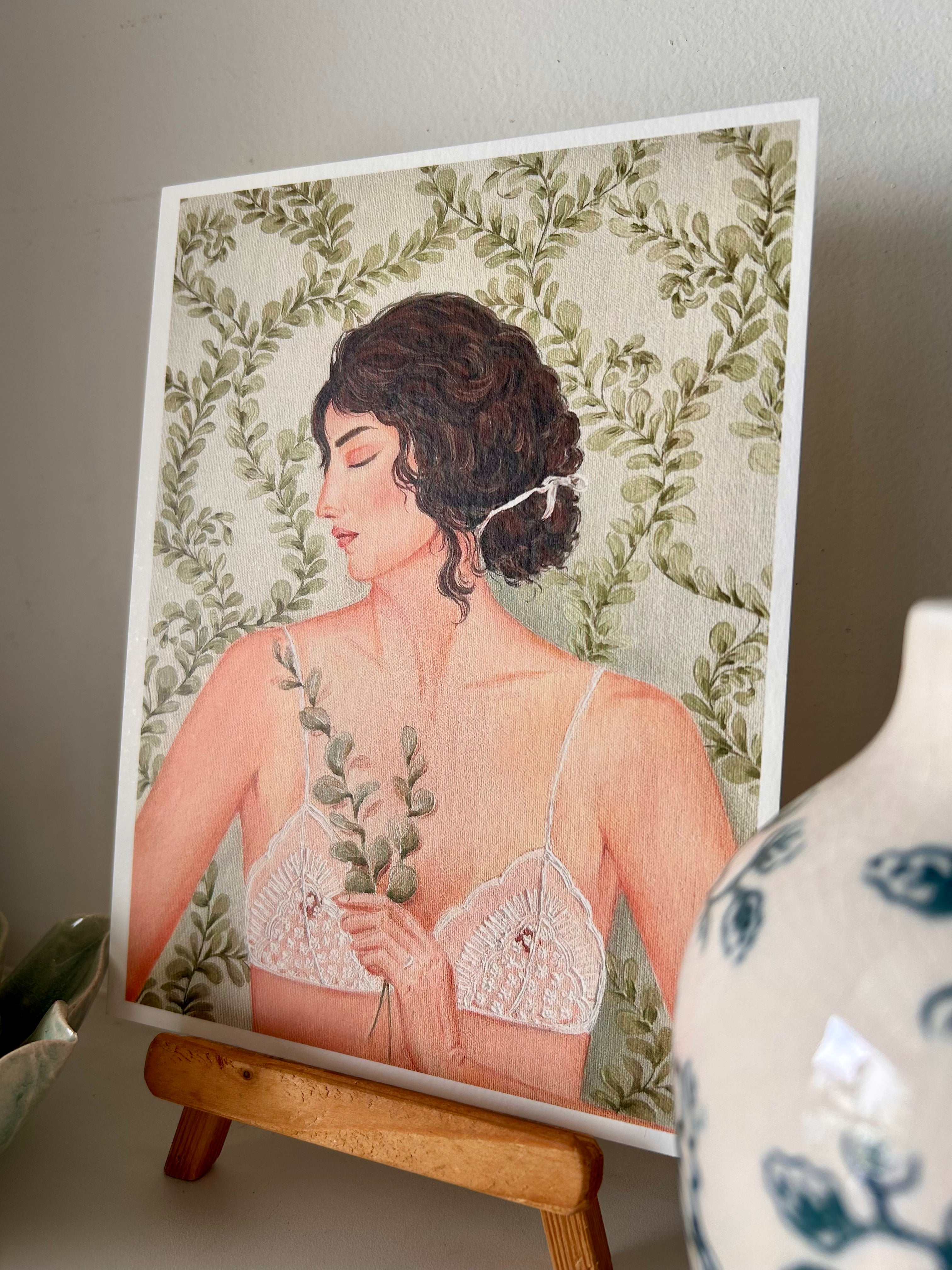 Wallflower Art Print (6x8 inches)
