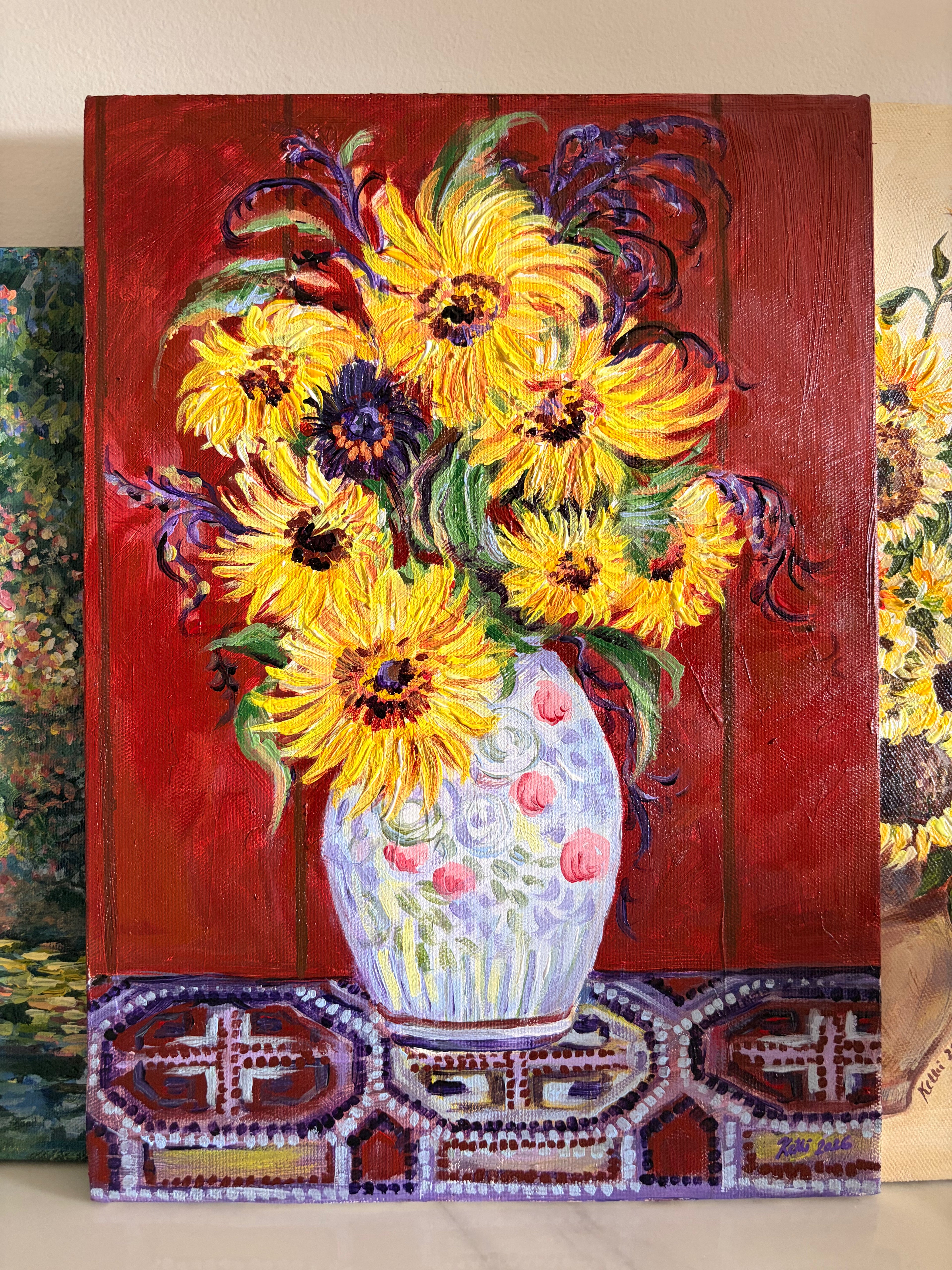 Moody sunflowers