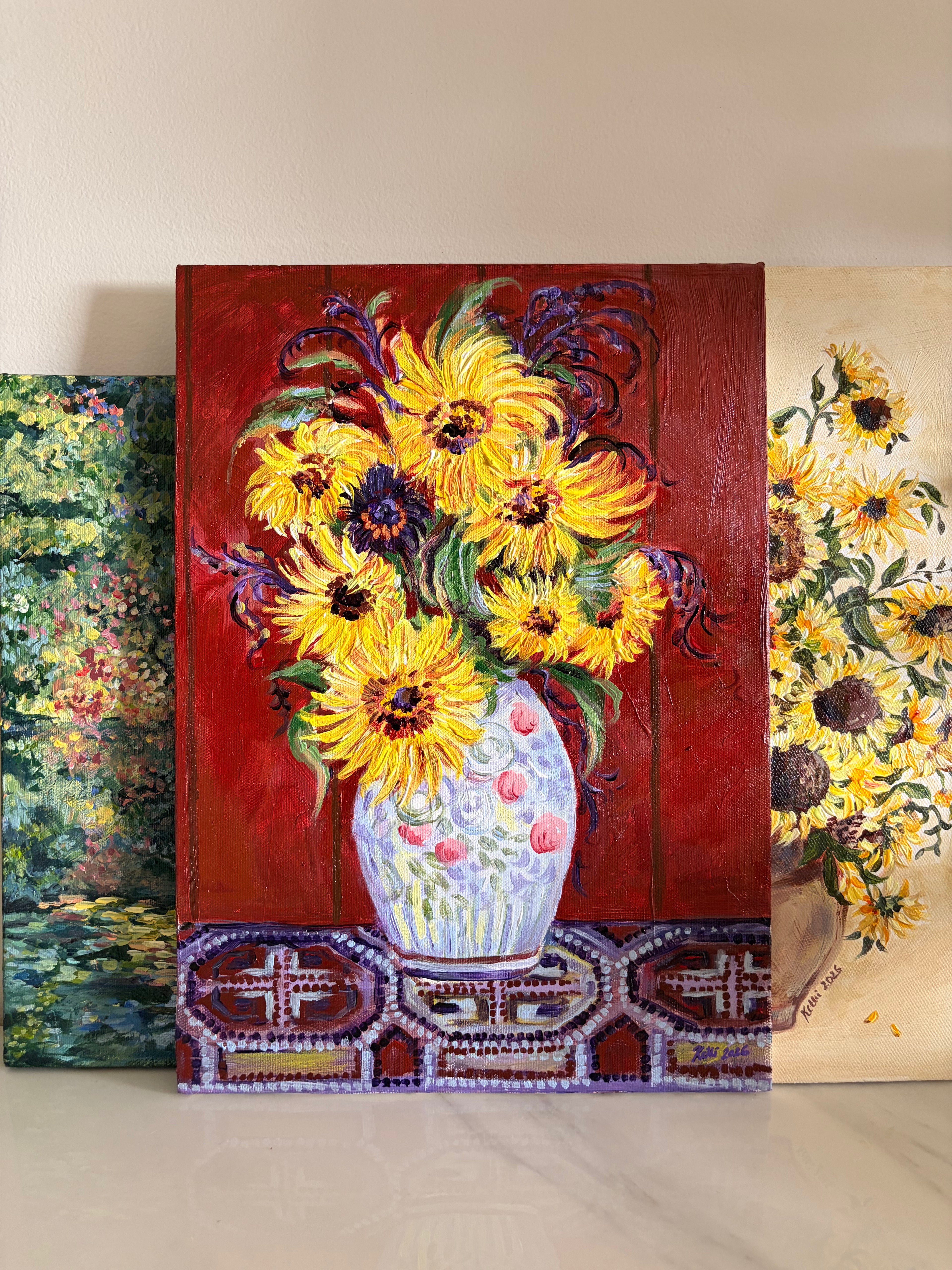 Moody sunflowers
