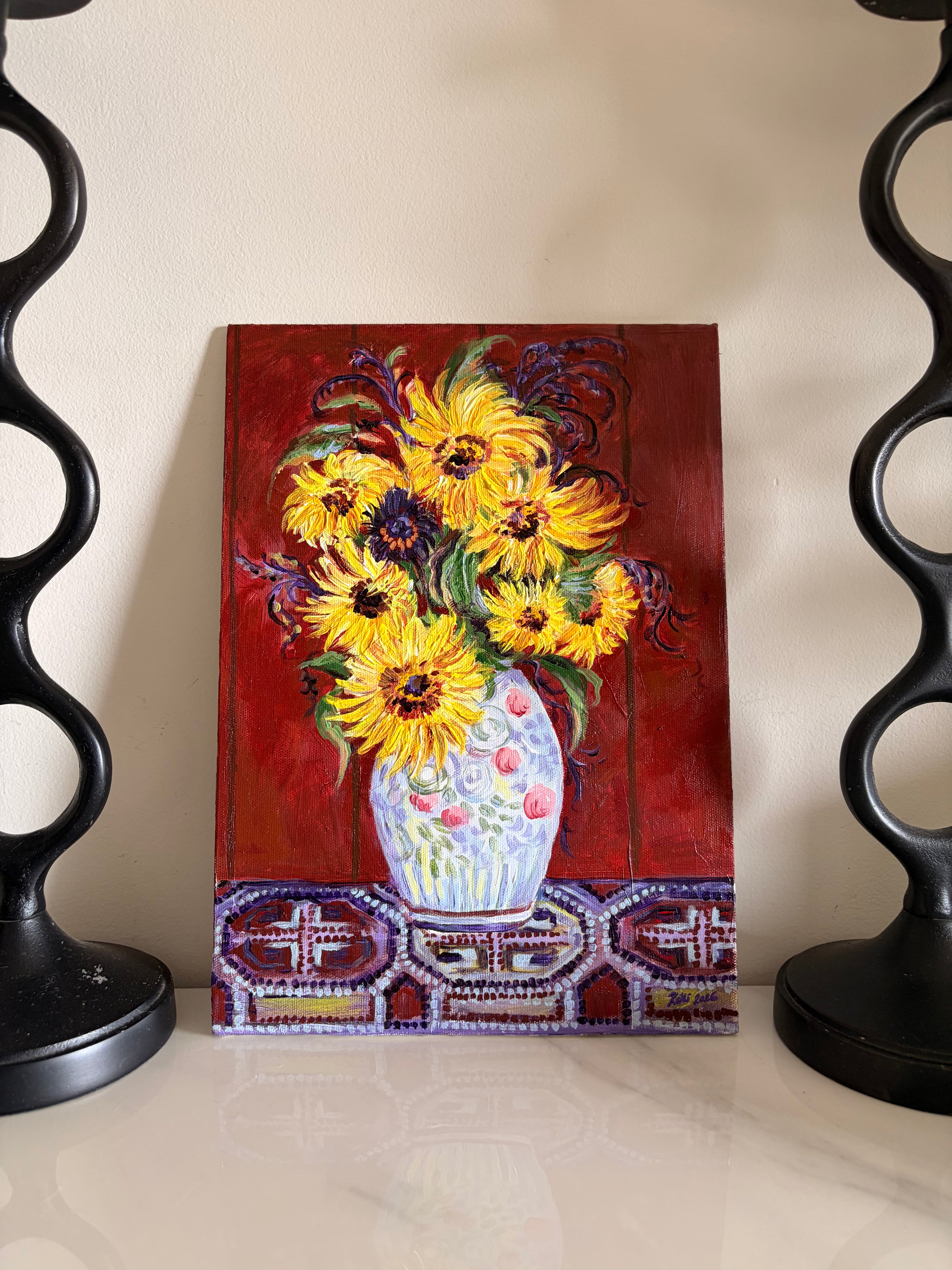 Moody sunflowers
