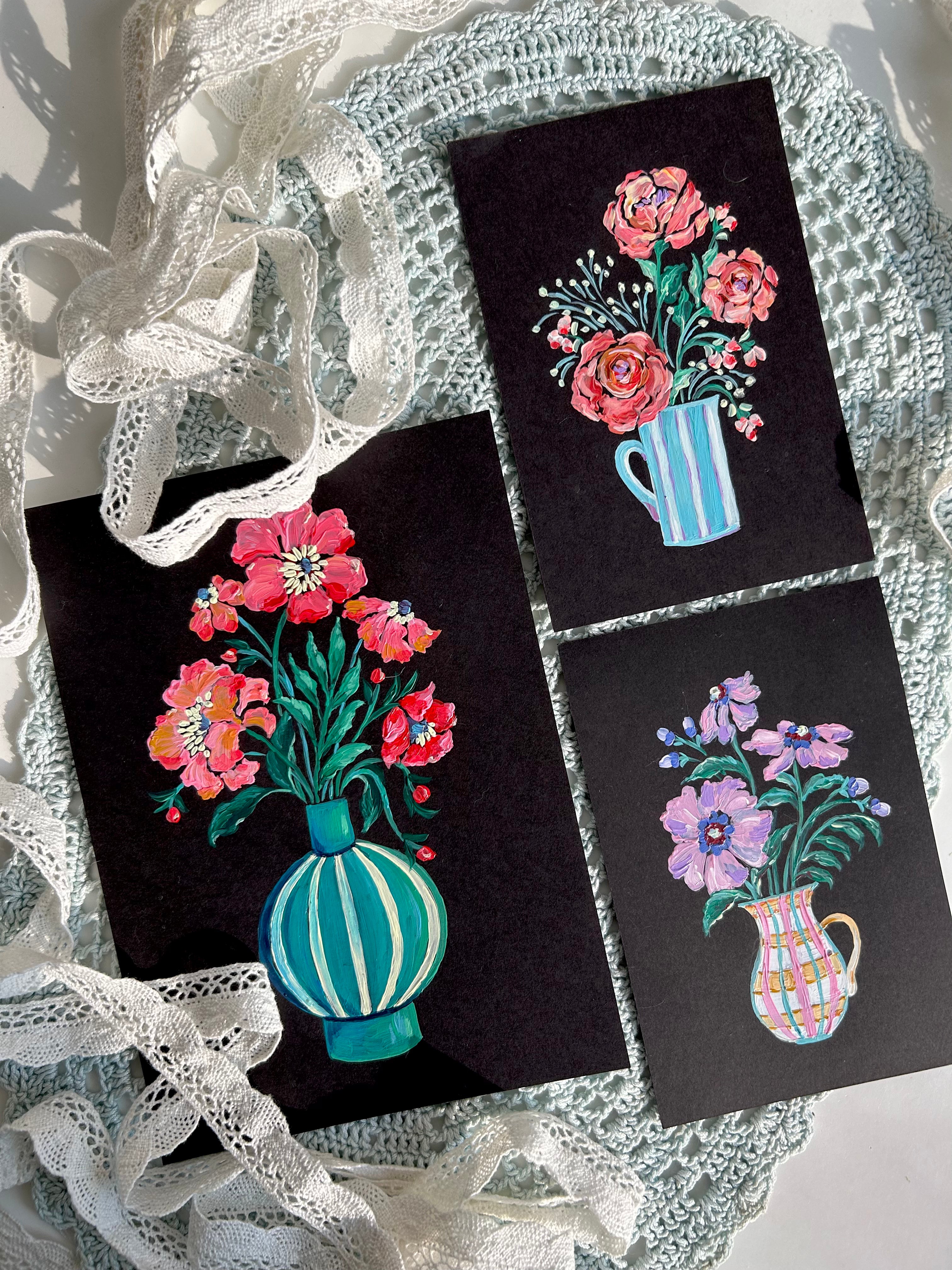 Floral vase (Set of 3)
