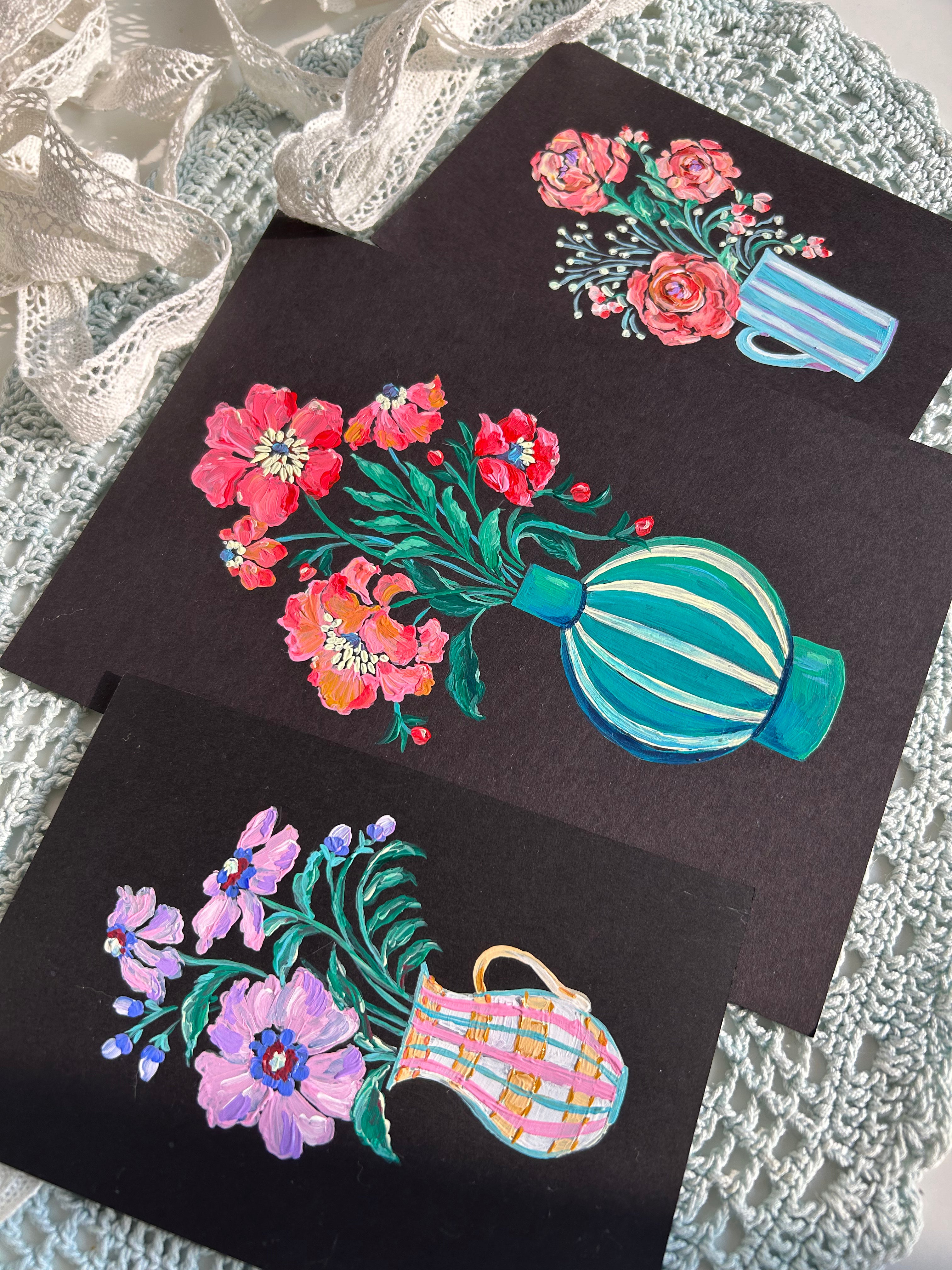 Floral vase (Set of 3)